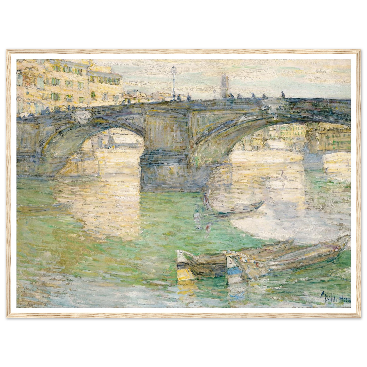 Ponte Santa Trinità (1897) Art Print | Childe Hassam-Quipham Collections