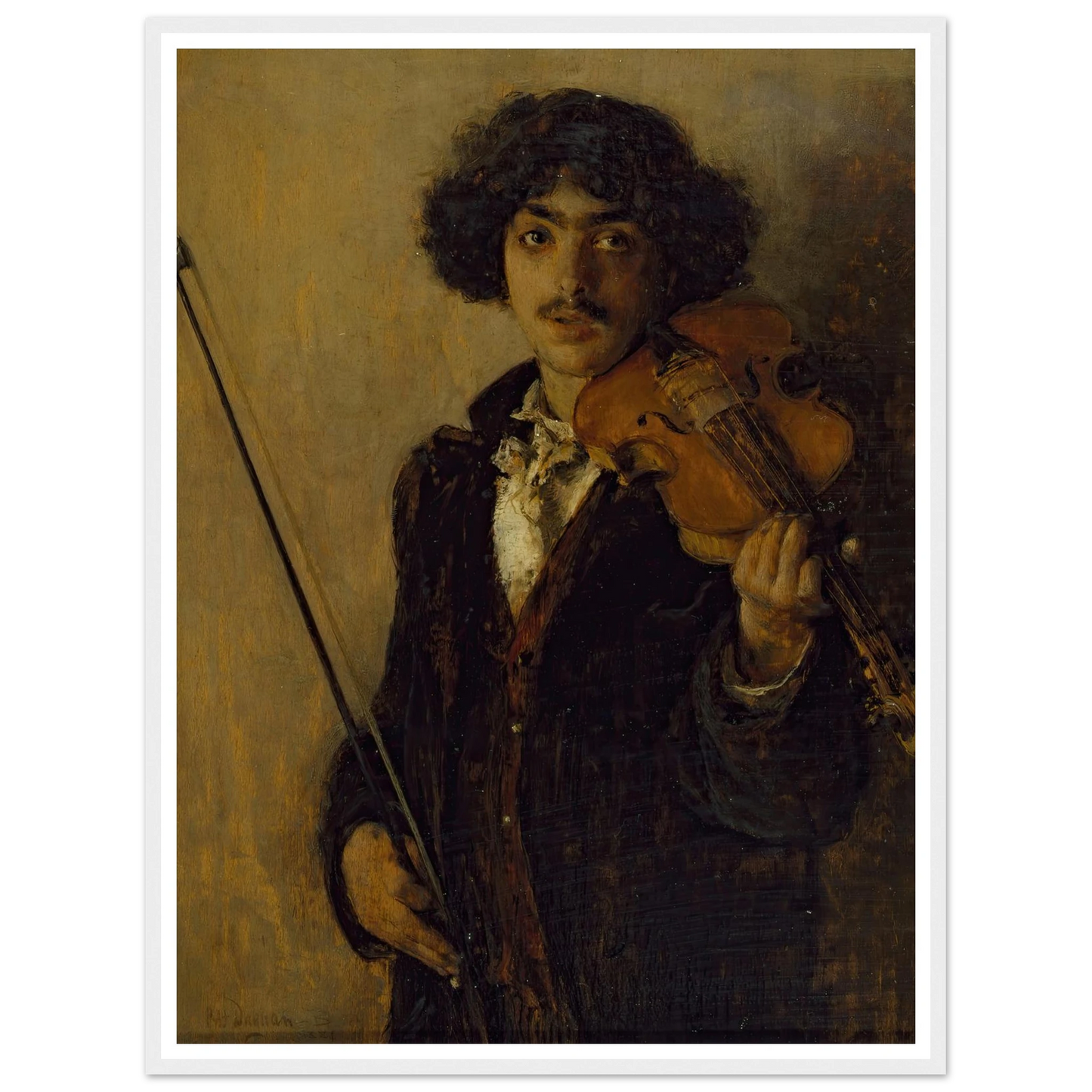The Musician (1884) Art Print | Pascal Adolphe Jean Dagnan Bouveret-Quipham Collections