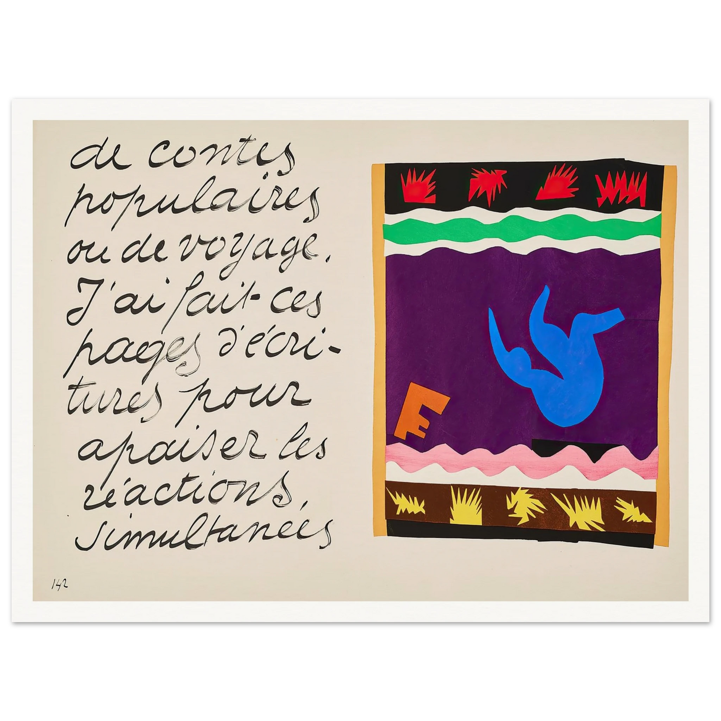 The toboggan (1947) Art Print | Henri Matisse-Quipham Collections