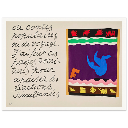 The toboggan (1947) Art Print | Henri Matisse-Quipham Collections