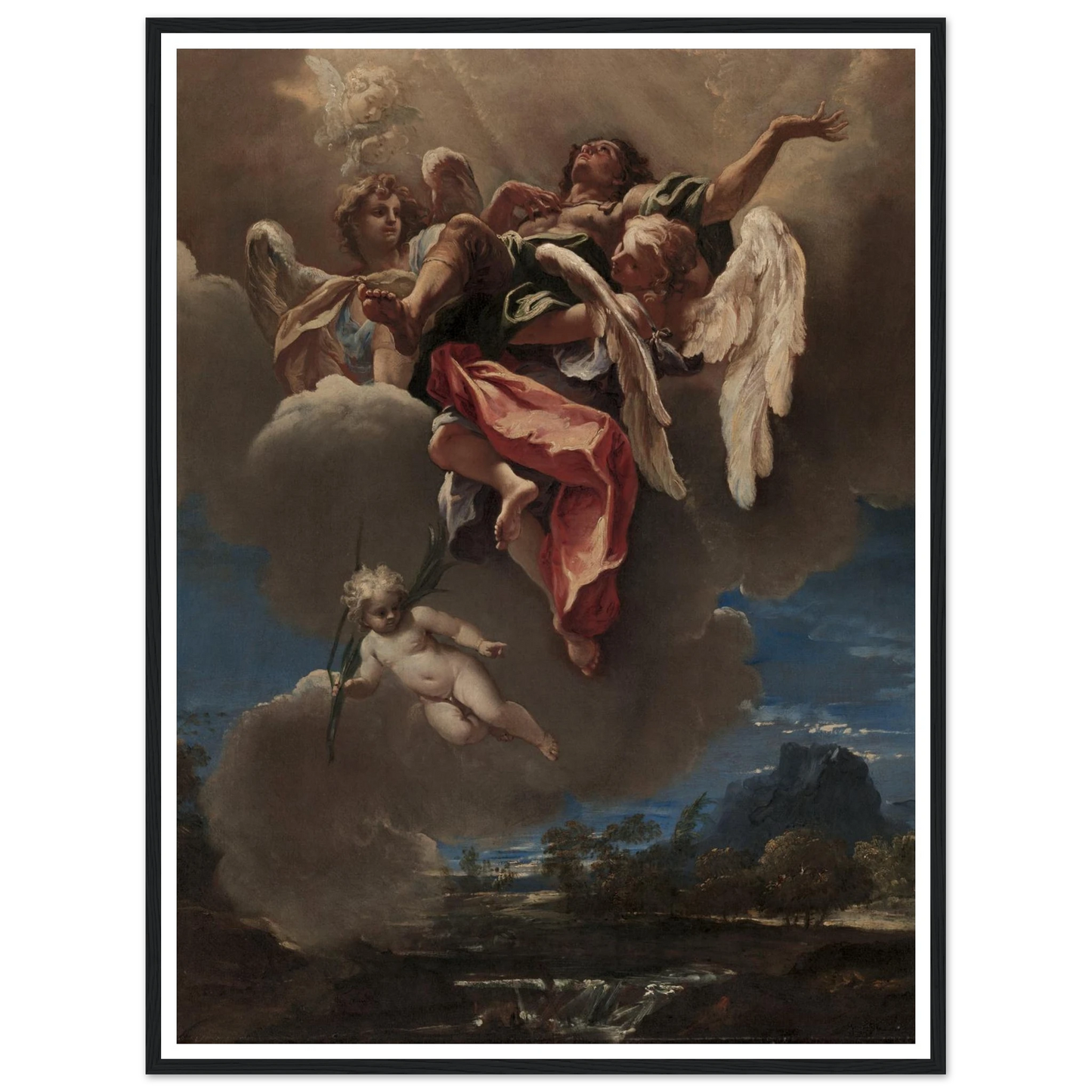 Study for ‘An Apotheosis of a Saint’ (for San Bernardino dei Morti, Milan) (c. 1695) Art Print | Sebastiano Ricci-Quipham Collections