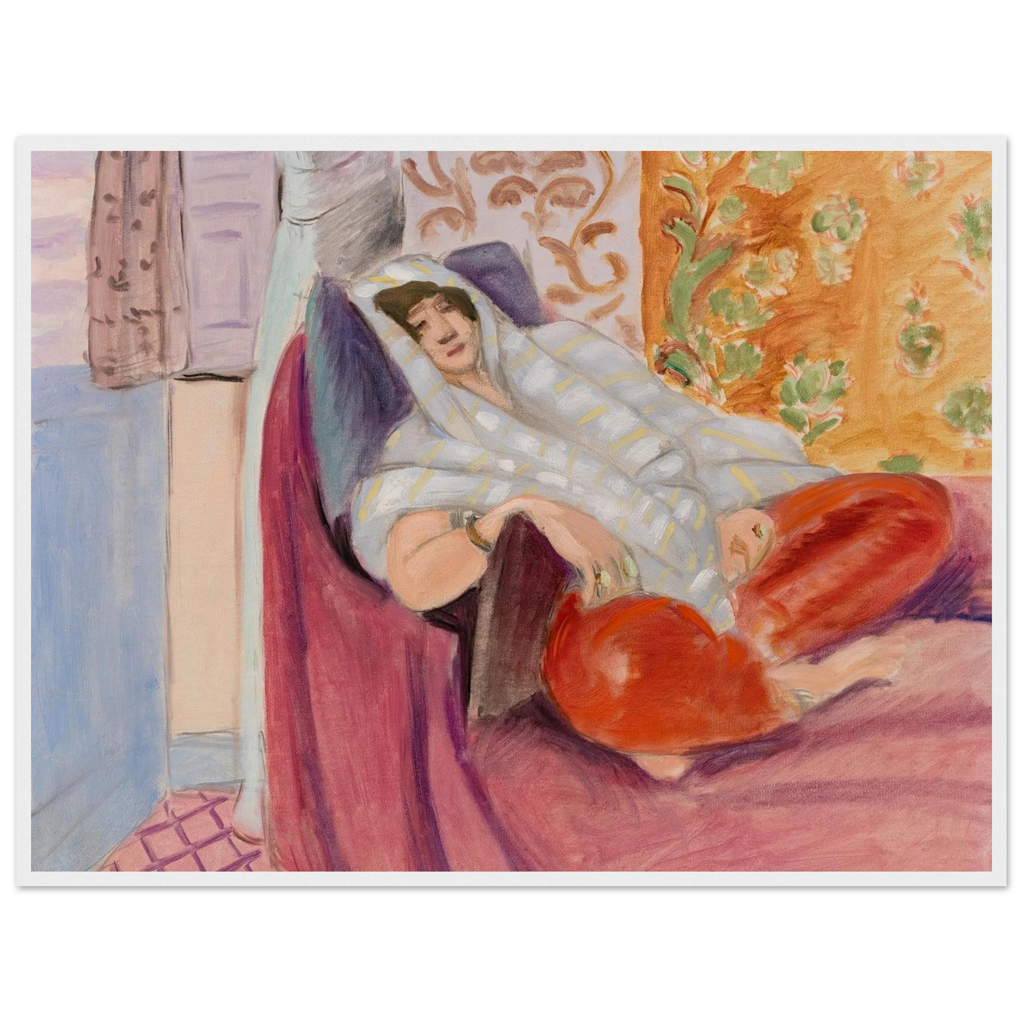 Woman Reclining (1921) Art Print | Henri Matisse-Quipham Collections