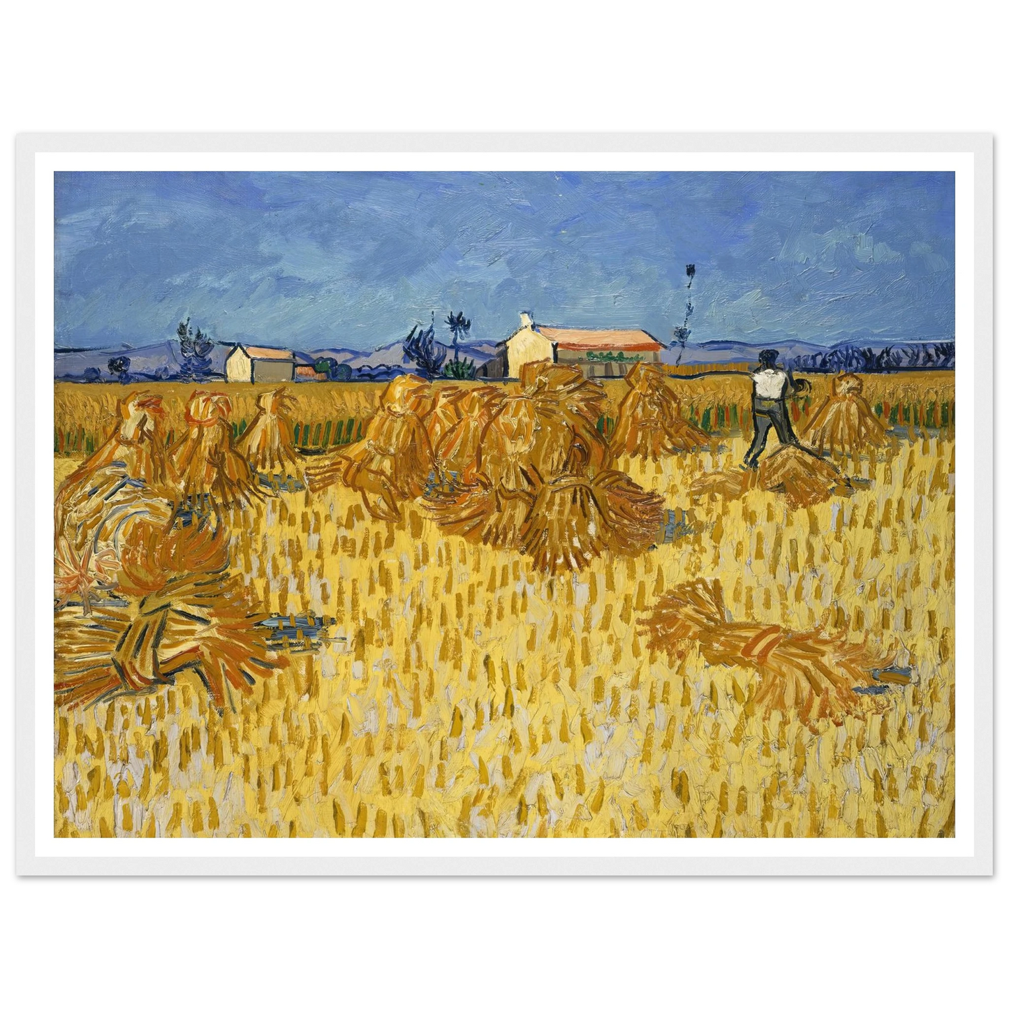 Corn Harvest in Provence Art Print | Vincent van Gogh-Quipham Collections