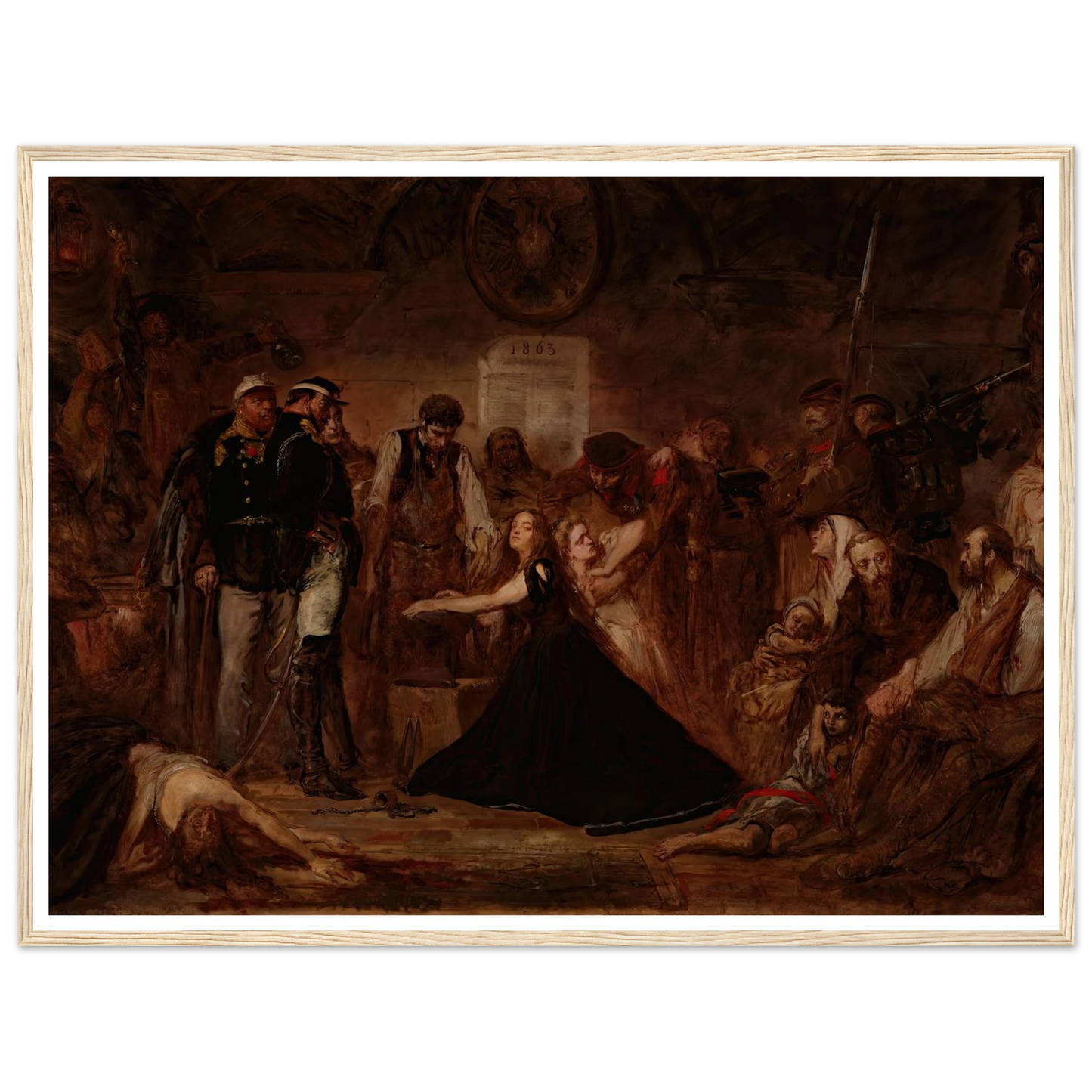 Polonia 1863 (Poland Enchained) (1864) Art Print | Jan Matejko-Quipham Collections