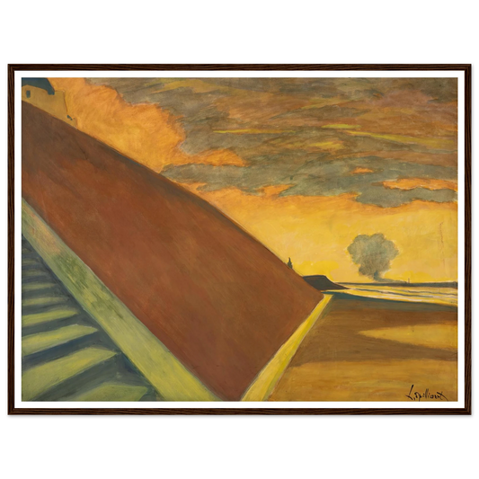L’escalier, crépuscule jaune (1922) Art Print | Leon Spilliaert-Quipham Collections