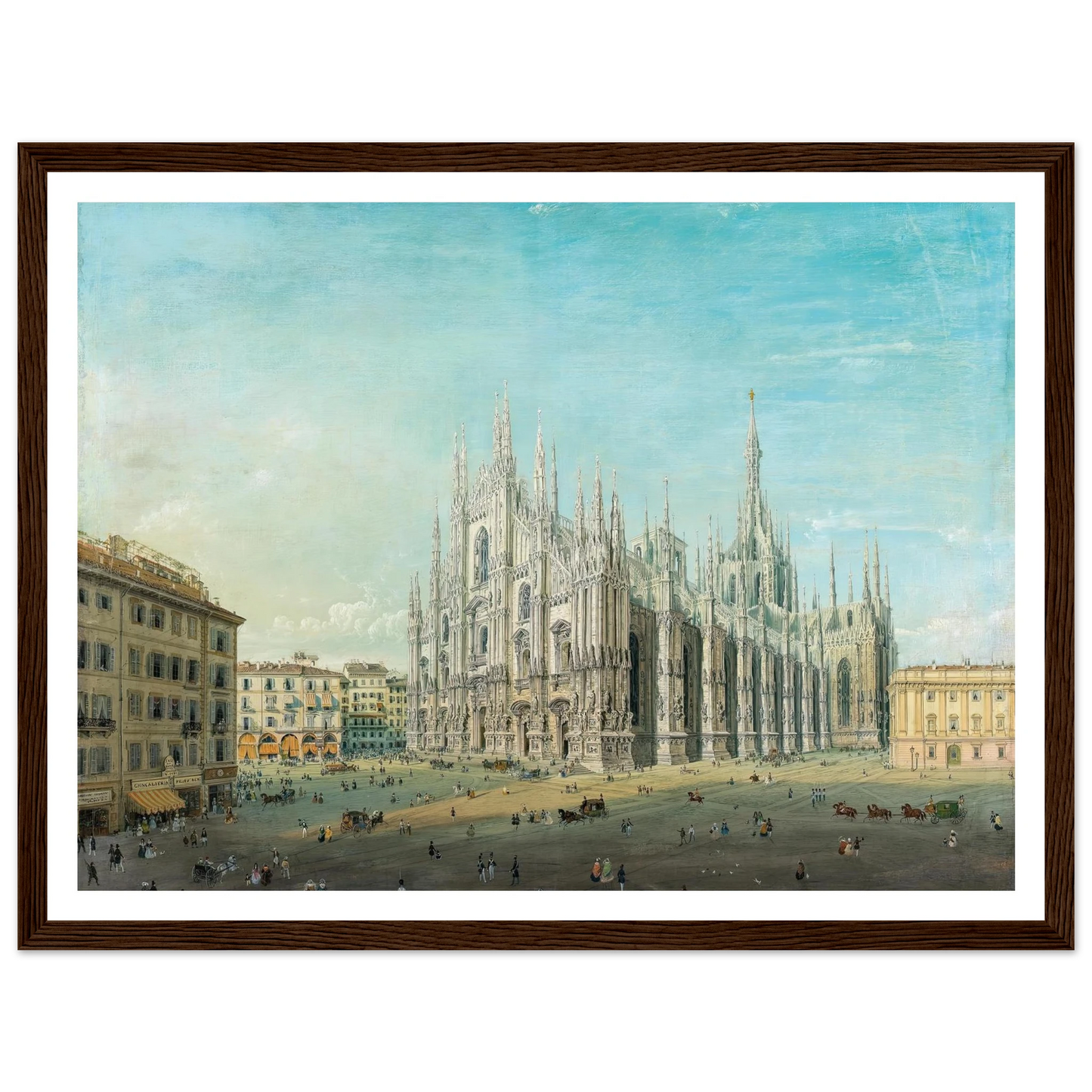Piazza del Duomo, Milan Art Print | Carlo Bossoli-Quipham Collections