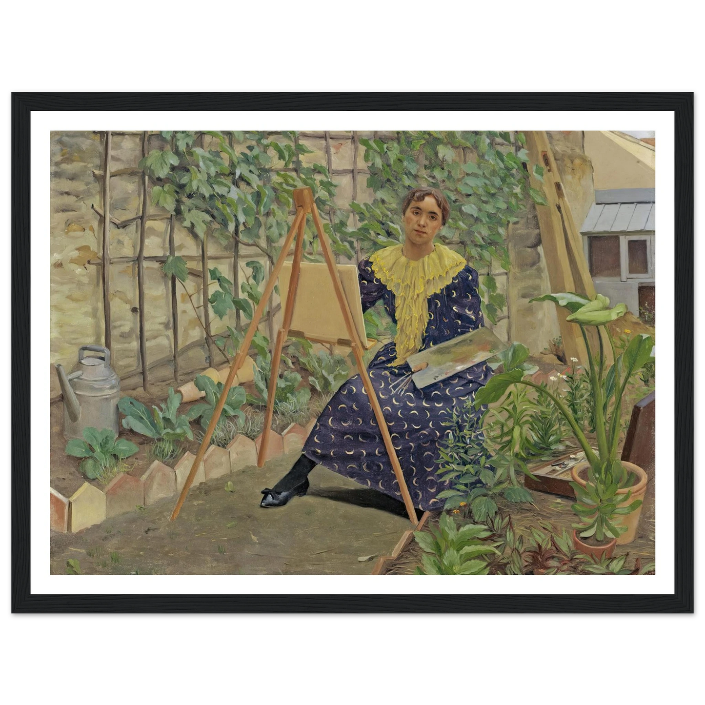 Young Girl Painting (1892) Art Print | Felix Vallotton-Quipham Collections