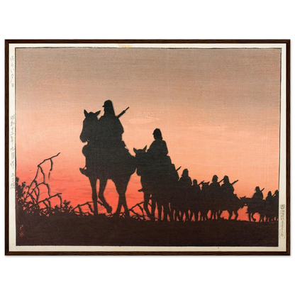 The Red Setting Sun (1937) Art Print | Kawase Hasui-Quipham Collections