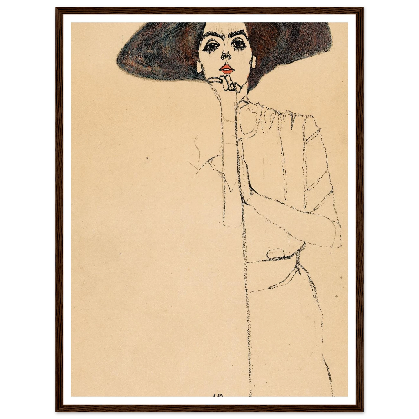 Frauenbildnis II Art Print | Egon Schiele-Quipham Collections