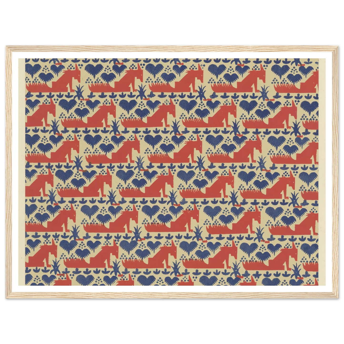 Buntpapier (Füchse) (1902 - 1906) Art Print | Maria von Uchatius-Quipham Collections