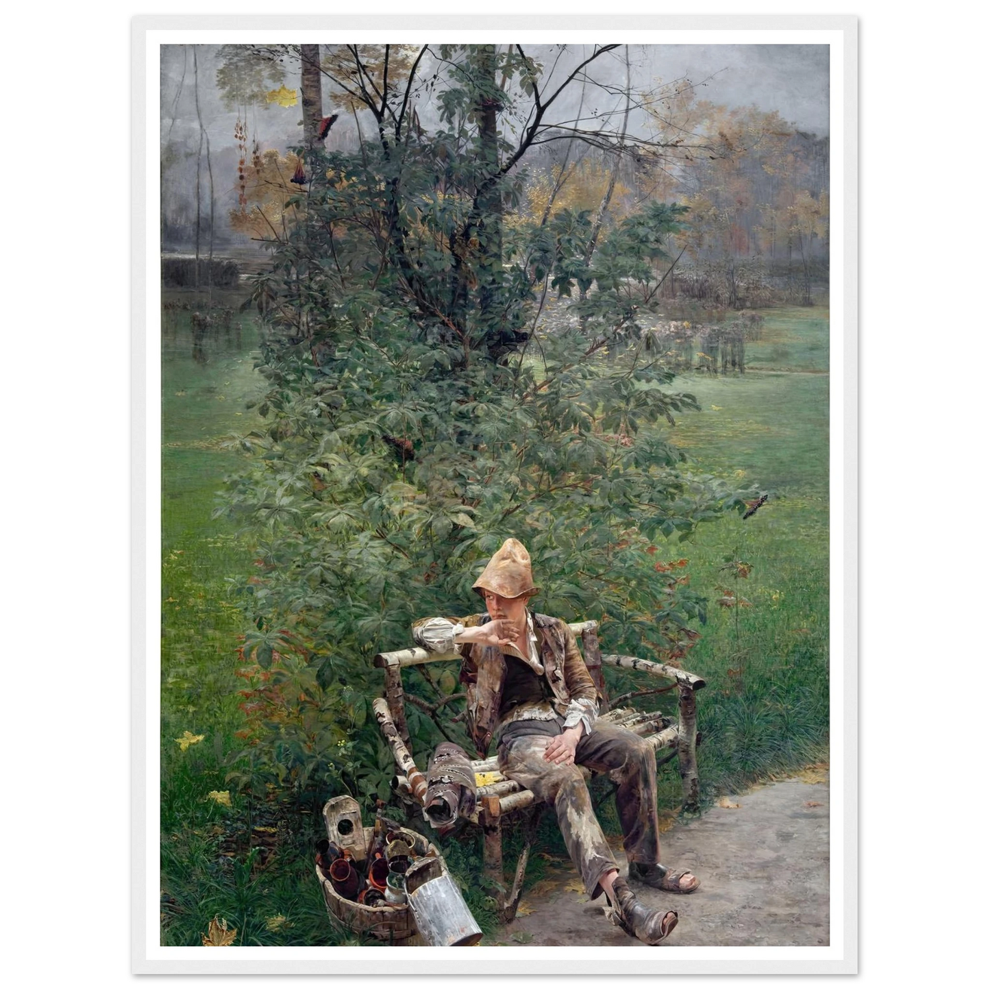 A Painter’s Apprentice (1890) Art Print | Jacek Malczewski-Quipham Collections