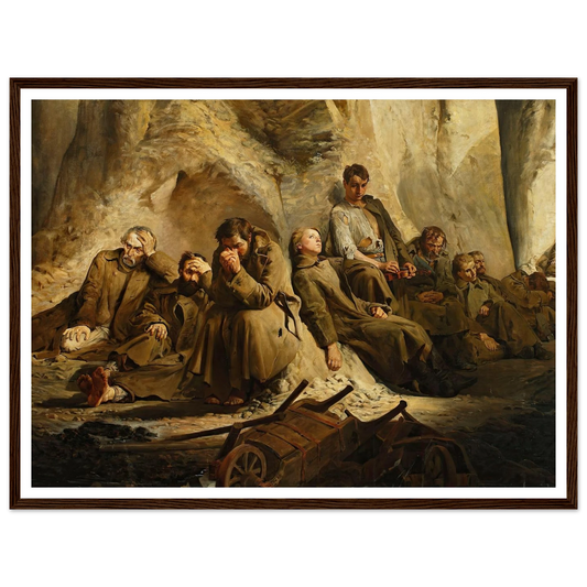 Sunday at the mine (Rest at the mine) (1882) Art Print | Jacek Malczewski-Quipham Collections