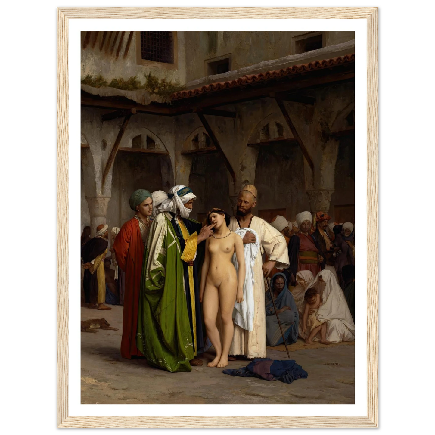 The Slave Market (circa 1866) Art Print | Jean Leon Gerome-Quipham Collections