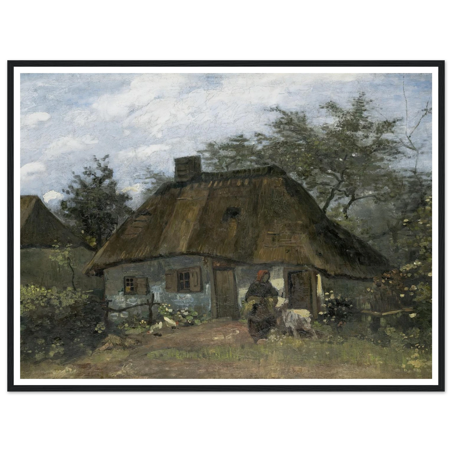 Farmhouse in Nuenen (1885) Art Print | Vincent van Gogh-Quipham Collections