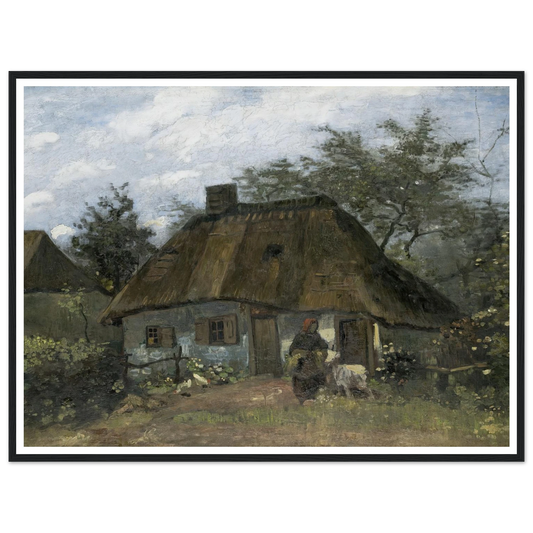 Farmhouse in Nuenen (1885) Art Print | Vincent van Gogh-Quipham Collections