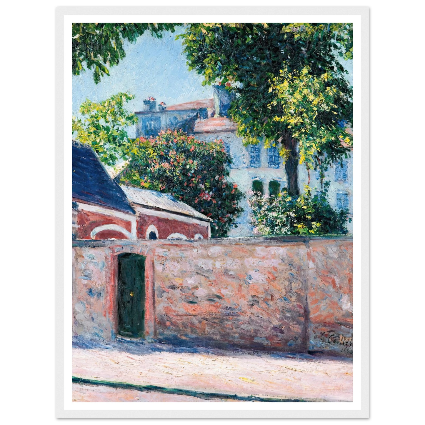 Maisons À Argenteuil (1883) Art Print | Gustave Caillebotte-Quipham Collections