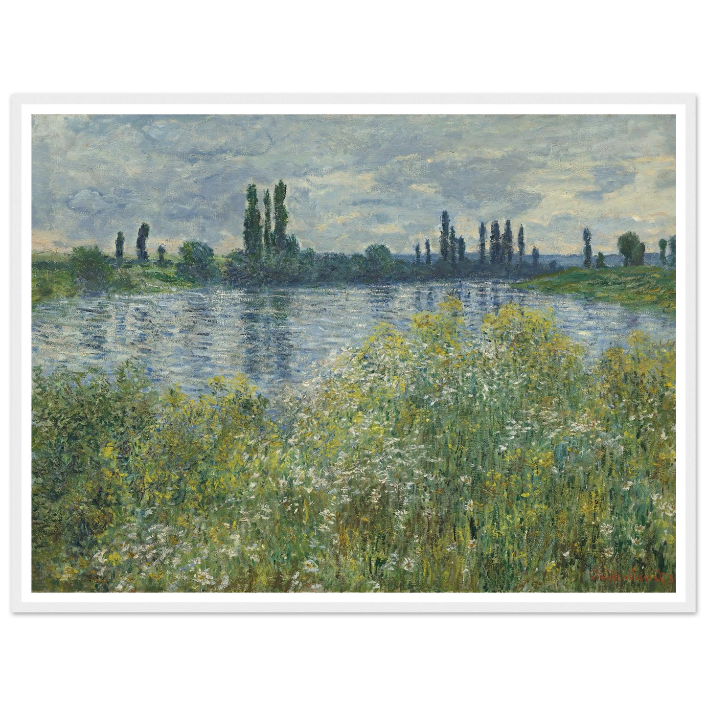 Banks of the Seine,Vétheuil (1880) Art Print | Claude Monet-Quipham Collections
