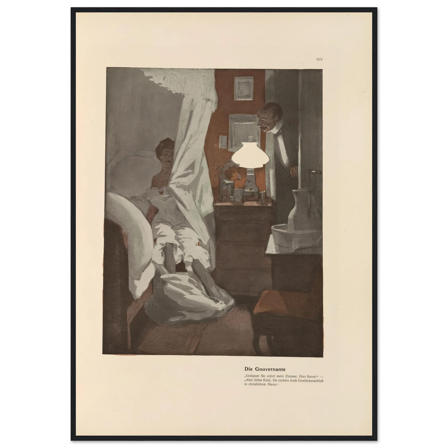 Die Gouvernante (1908) Art Print | Ferdinand Freiherr von Reznicek-Quipham Collections