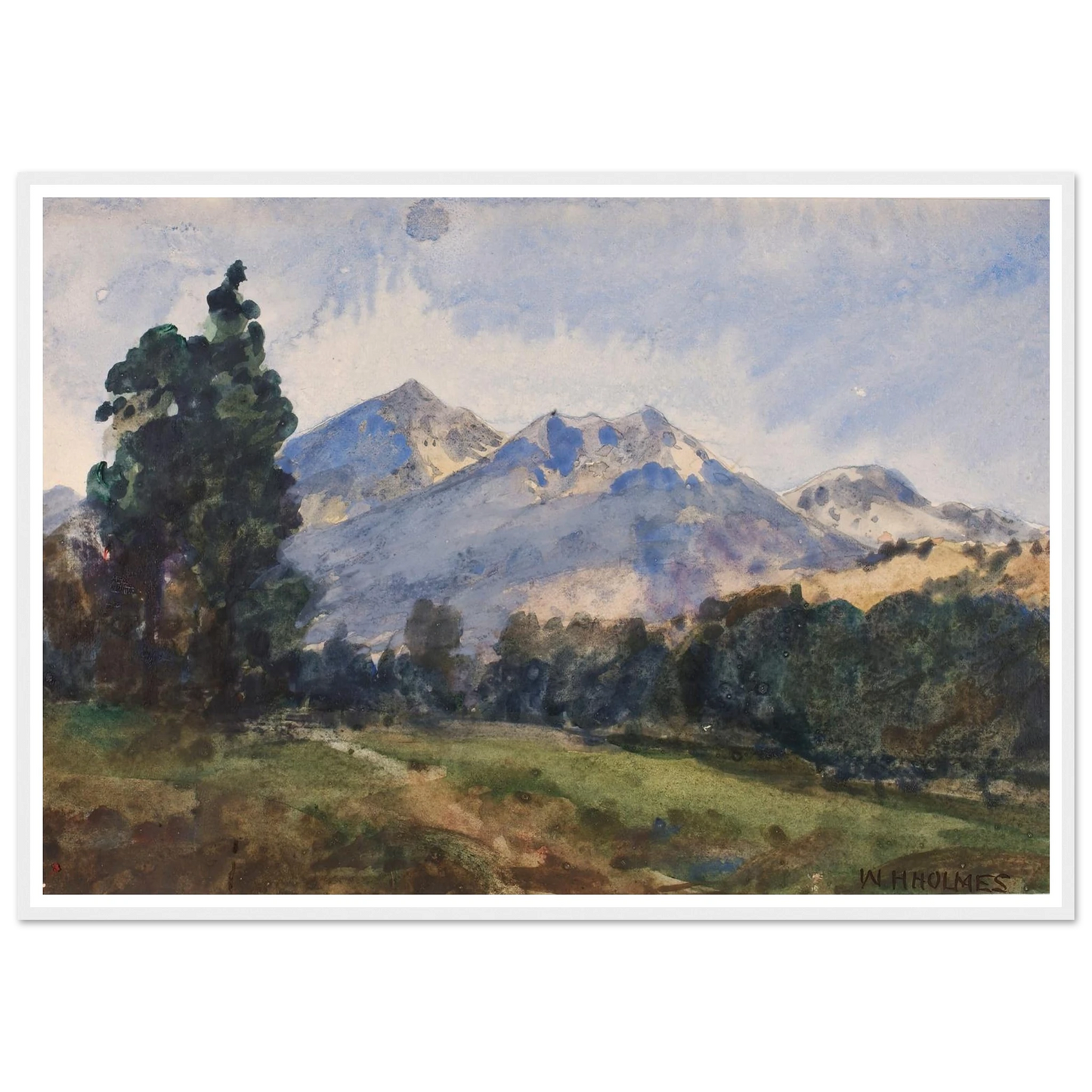 Wyoming Foot Hills (1921) Art Print | William Henry Holmes-Quipham Collections