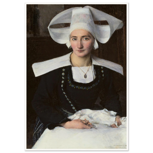 Woman from Brittany (1886) Art Print | Pascal Adolphe Jean Dagnan Bouveret-Quipham Collections