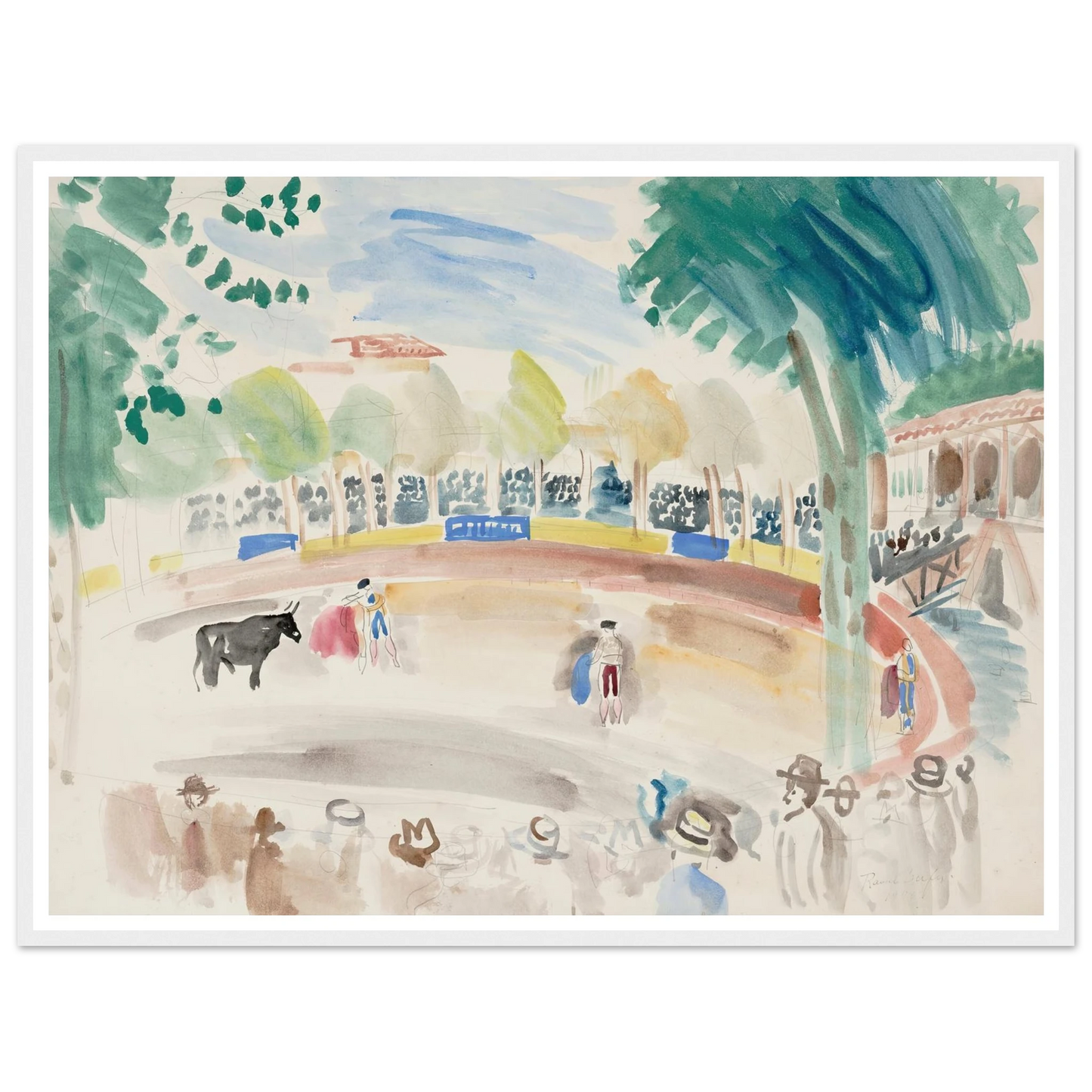 La corrida (1920) Art Print | Raoul Dufy-Quipham Collections