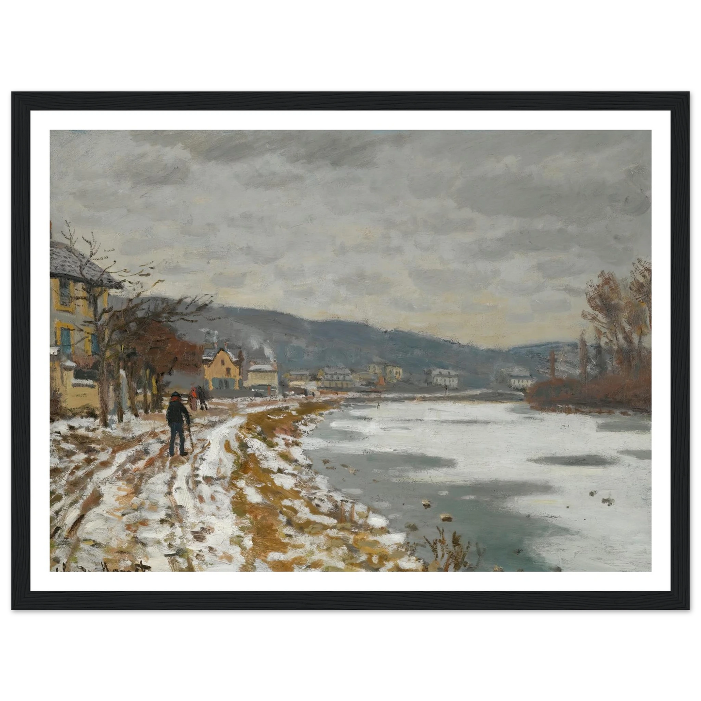 La Seine À Bougival (1869) Art Print | Claude Monet-Quipham Collections