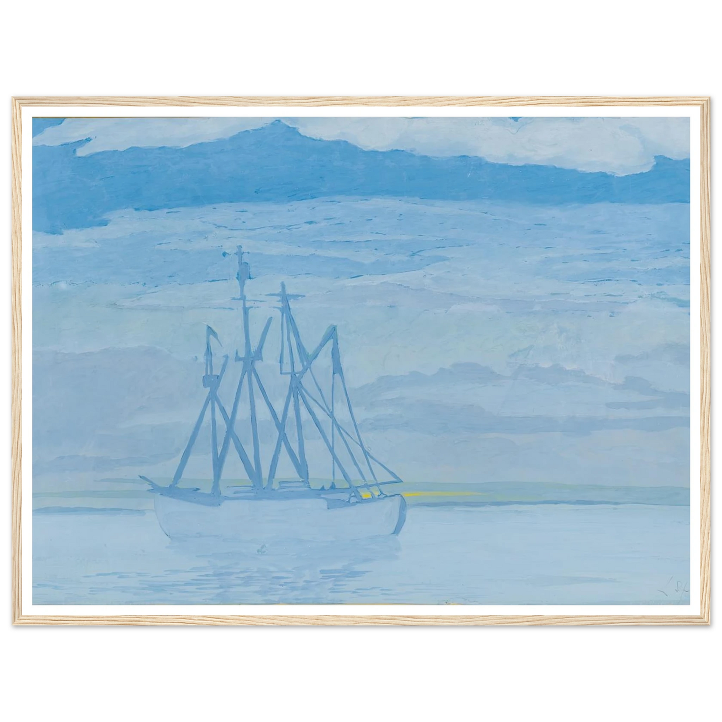 Chalutier sur la mer (1921) Art Print | Leon Spilliaert-Quipham Collections