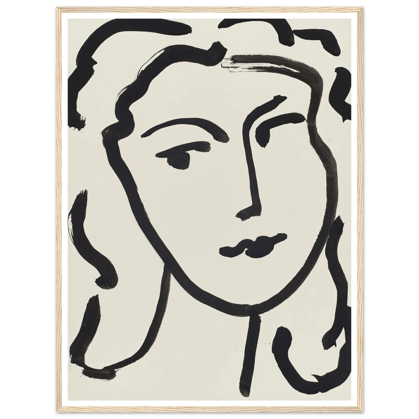 Visage de femme (1948) Art Print | Henri Matisse-Quipham Collections