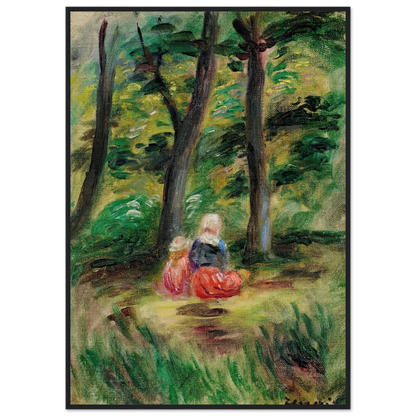 Femme Et Enfant Dans Un Paysage Art Print | Pierre Auguste Renoir-Quipham Collections