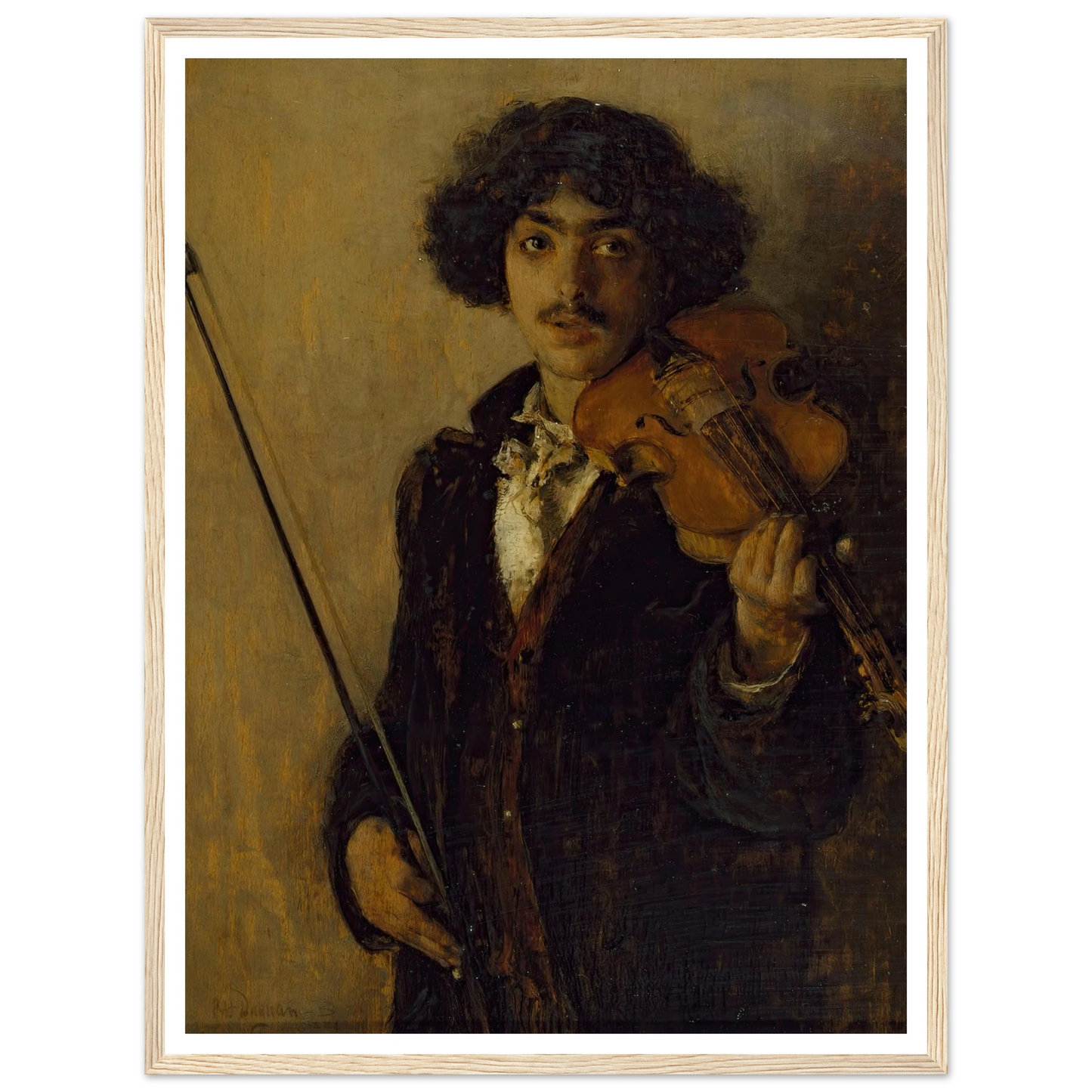 The Musician (1884) Art Print | Pascal Adolphe Jean Dagnan Bouveret-Quipham Collections