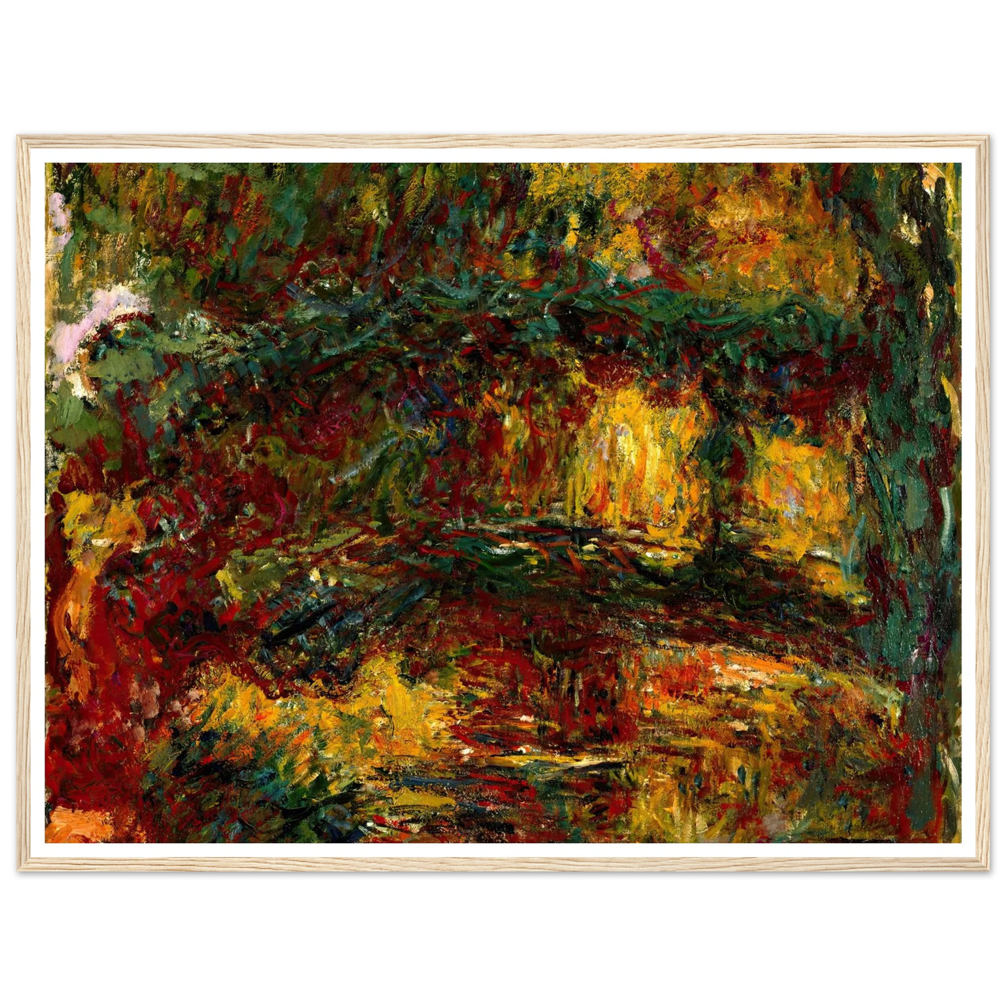 The Japanese Footbridge, Giverny (circa 1922) Art Print | Claude Monet-Quipham Collections
