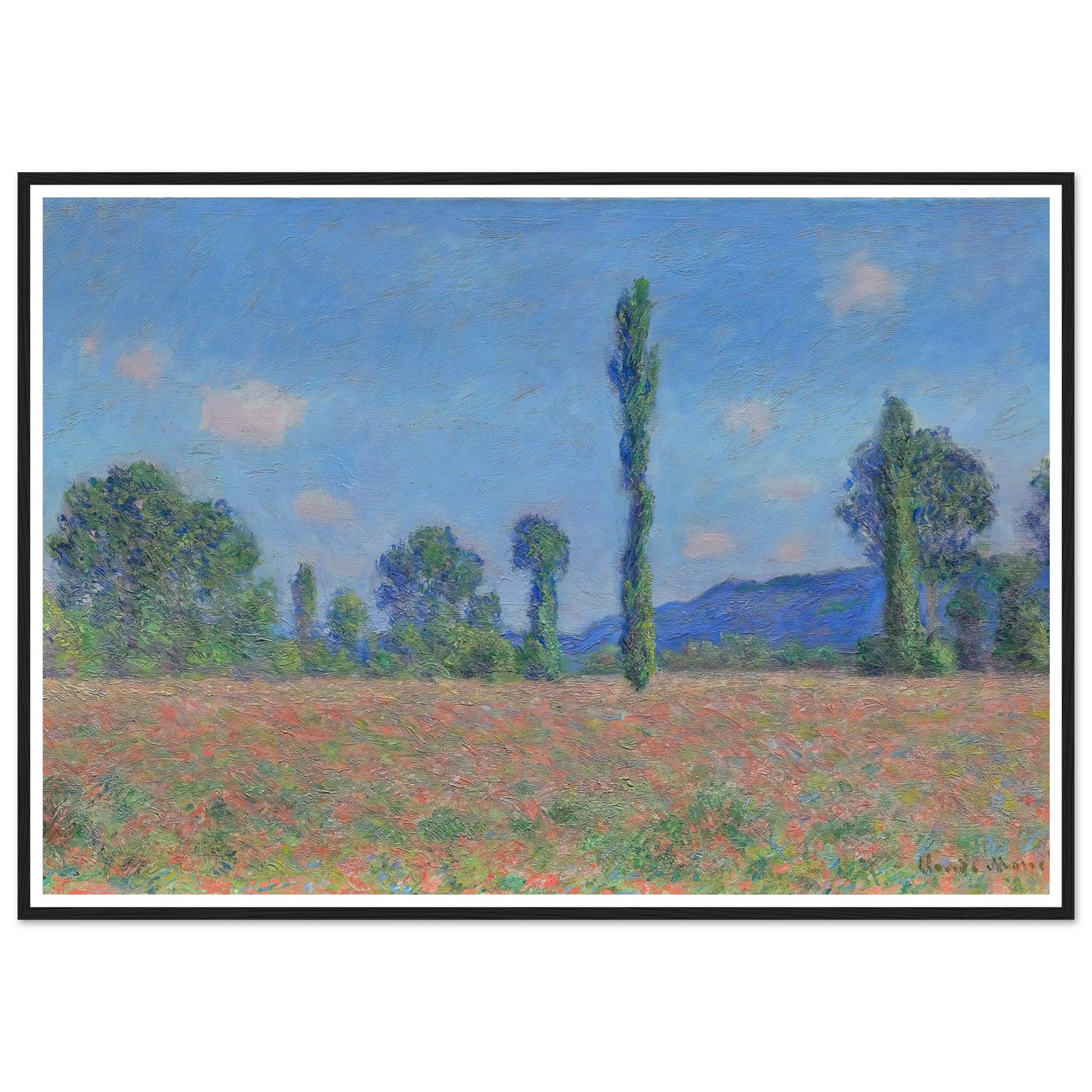 Poppy Field (Giverny) (1890) Art Print | Claude Monet-Quipham Collections