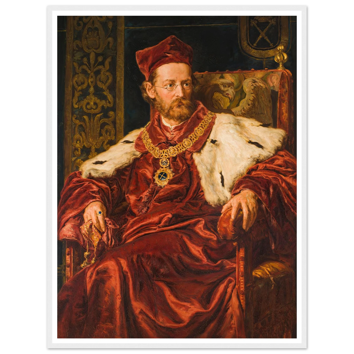 Portrait of Józef Szujski (1888) Art Print | Jan Matejko-Quipham Collections