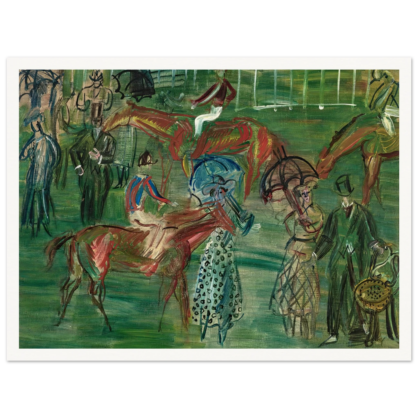 La pelouse (circa 1950) Art Print | Raoul Dufy-Quipham Collections