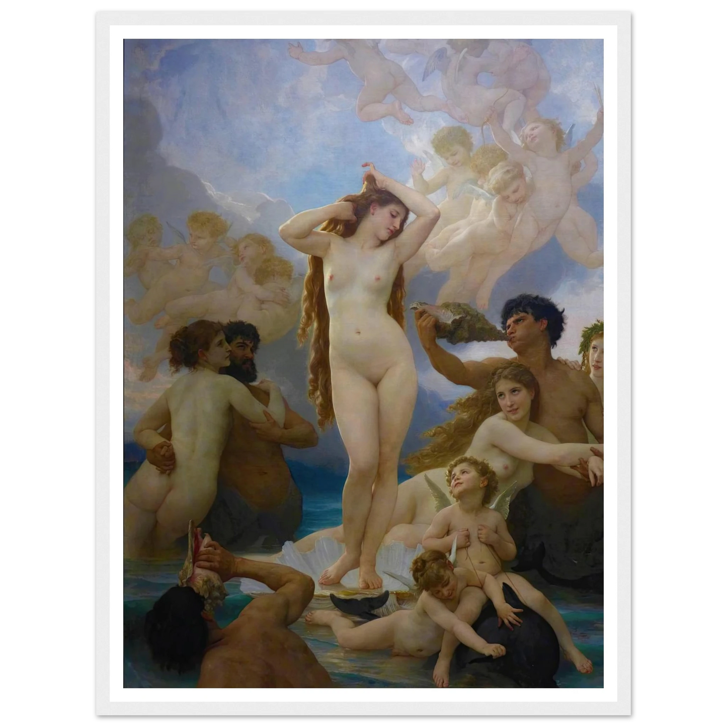 The Birth of Vénus (1879) Art Print | William Bouguereau-Quipham Collections