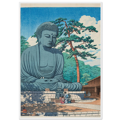 Kamakura daibutsu (The Great Buddha at Kamamura) (1930) Art Print | Kawase Hasui-Quipham Collections