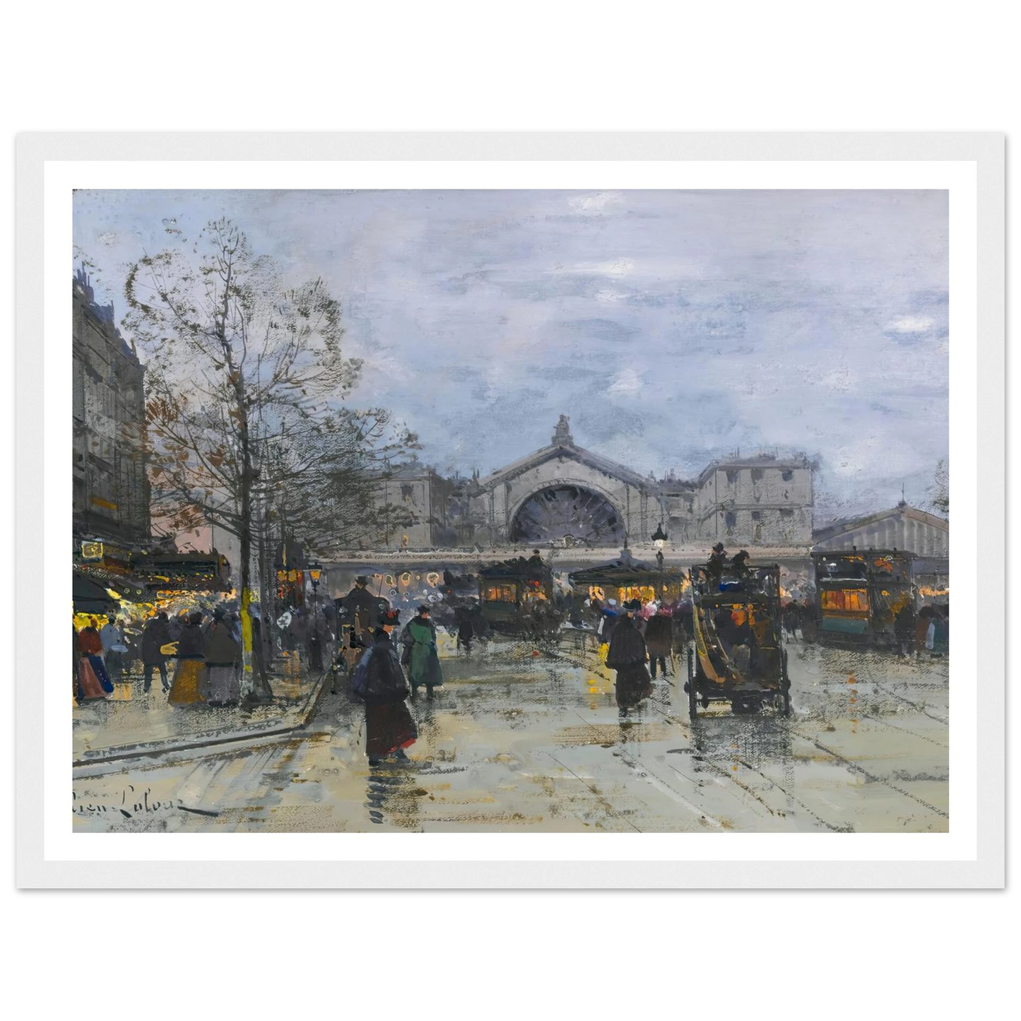 La Gare De L’est Art Print | Eugene Galien Laloue-Quipham Collections