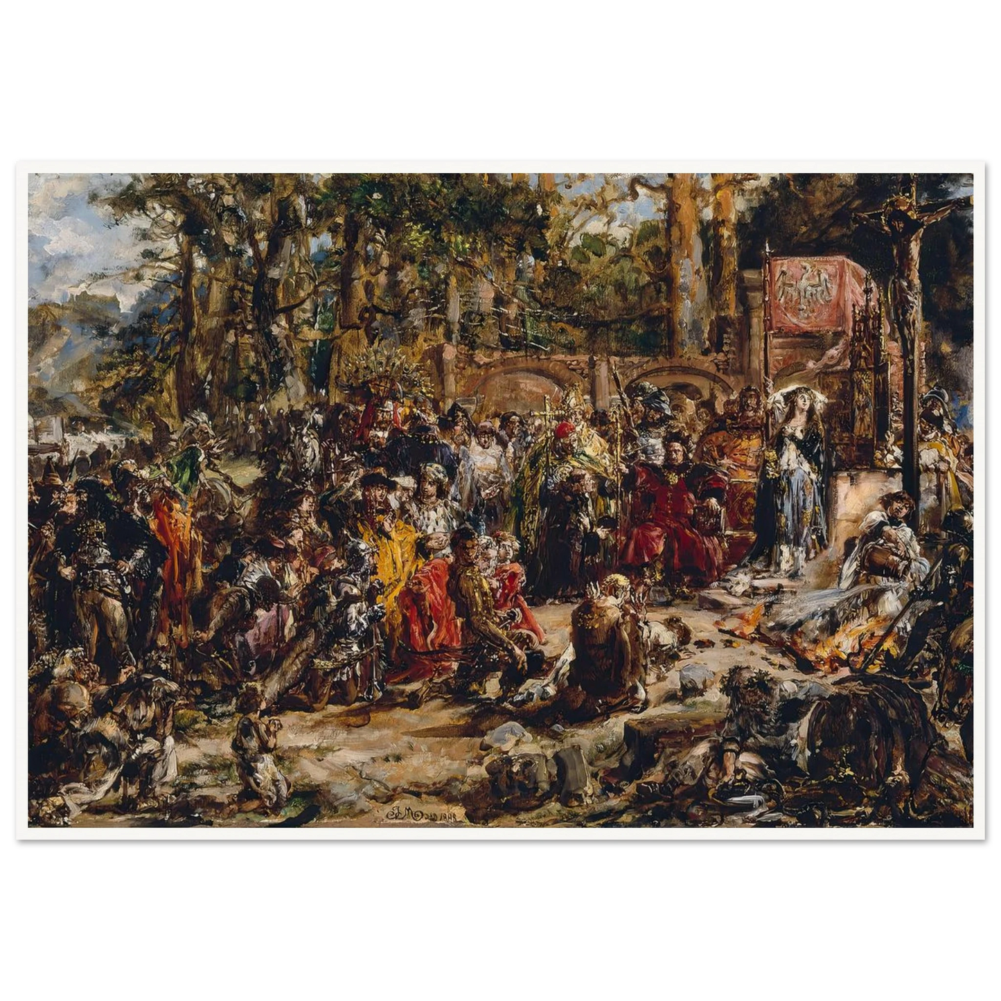Baptism of Lithuania, from the series “History of Civilization in Poland” (1888) Art Print | Jan Matejko-Quipham Collections