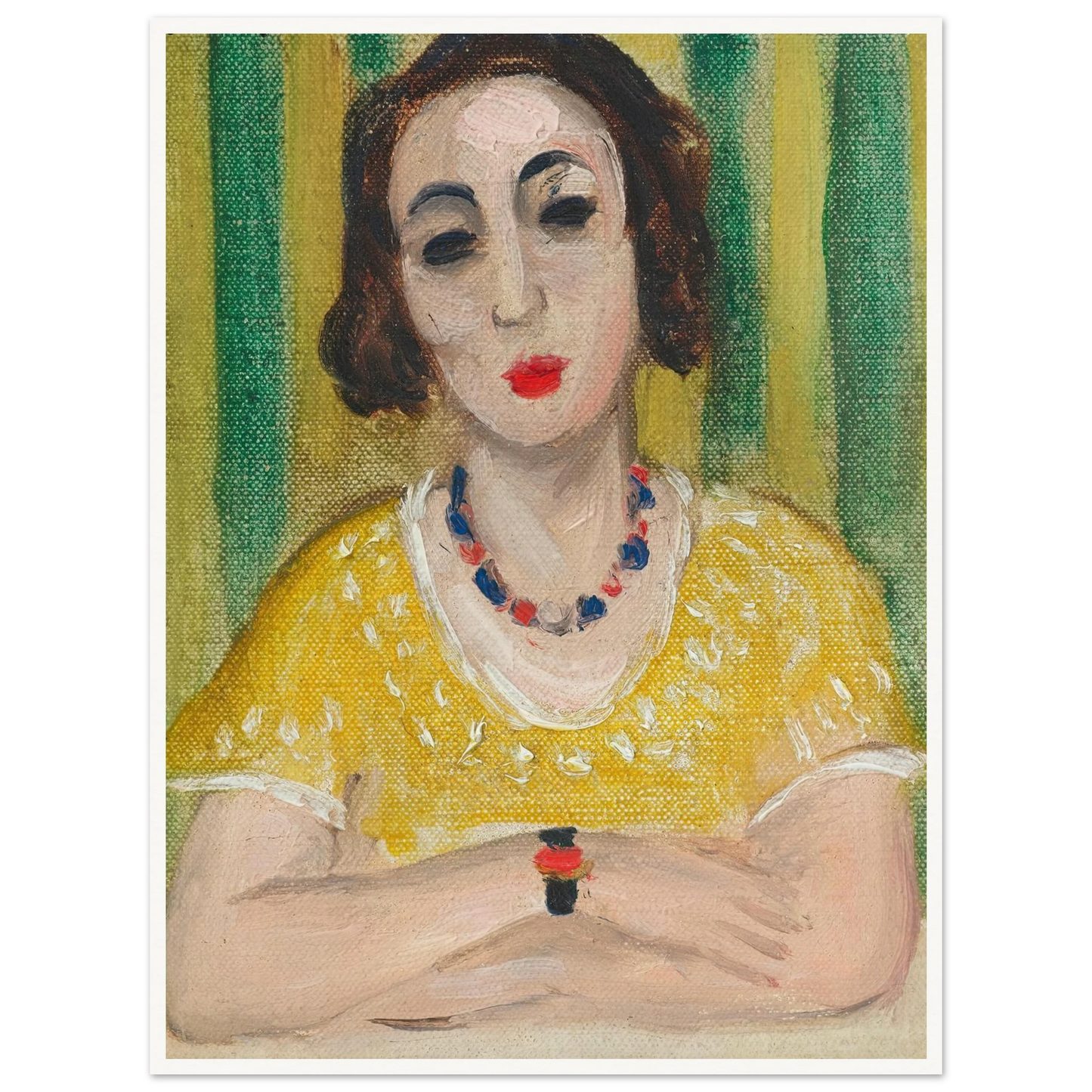 Henriette, robe jaune (1923) Art Print | Henri Matisse-Quipham Collections