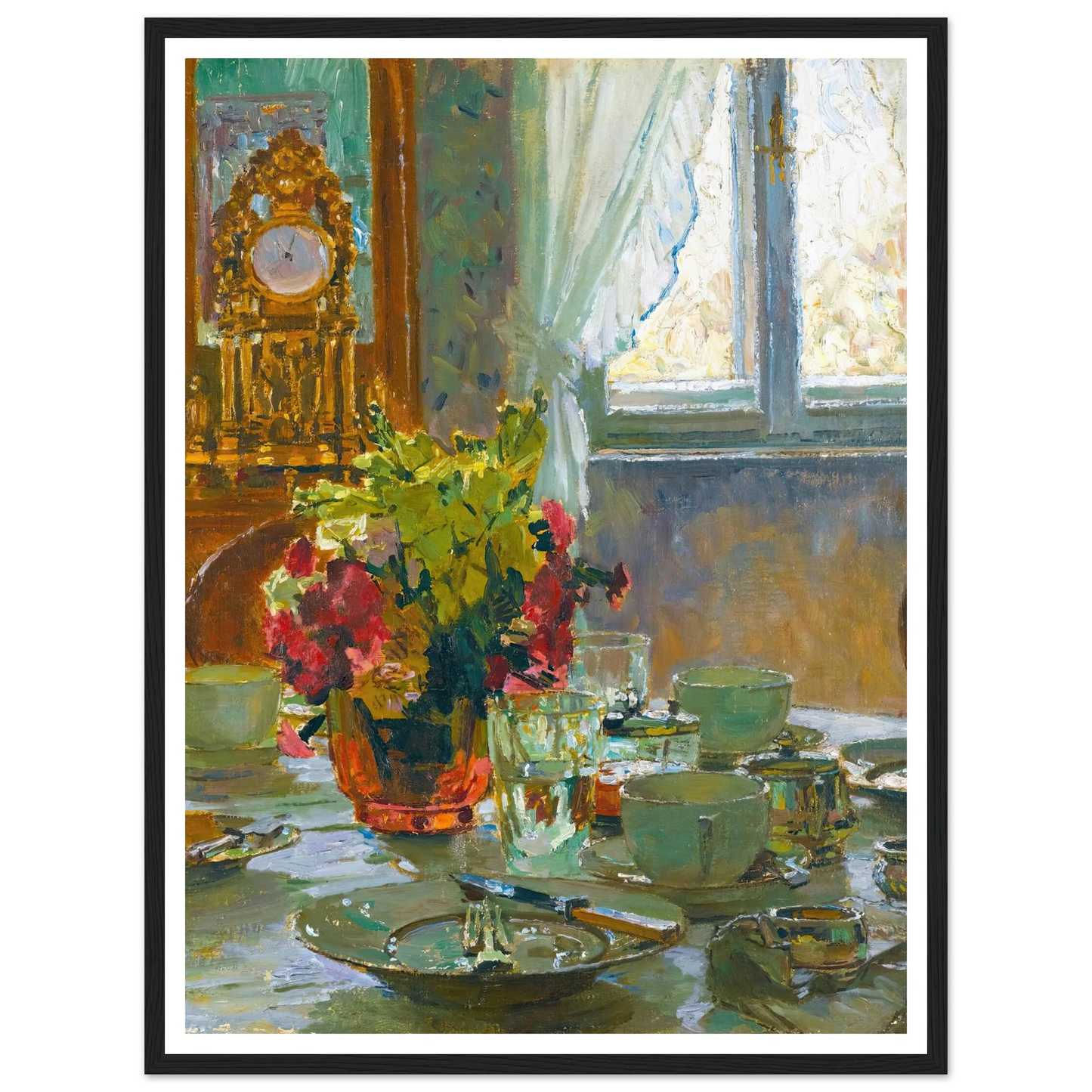 The breakfast table Art Print | Carl Moll-Quipham Collections