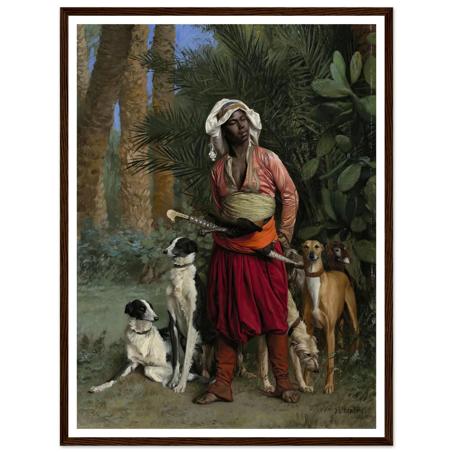 Master of the Hounds (1871) Art Print | Jean Leon Gerome-Quipham Collections