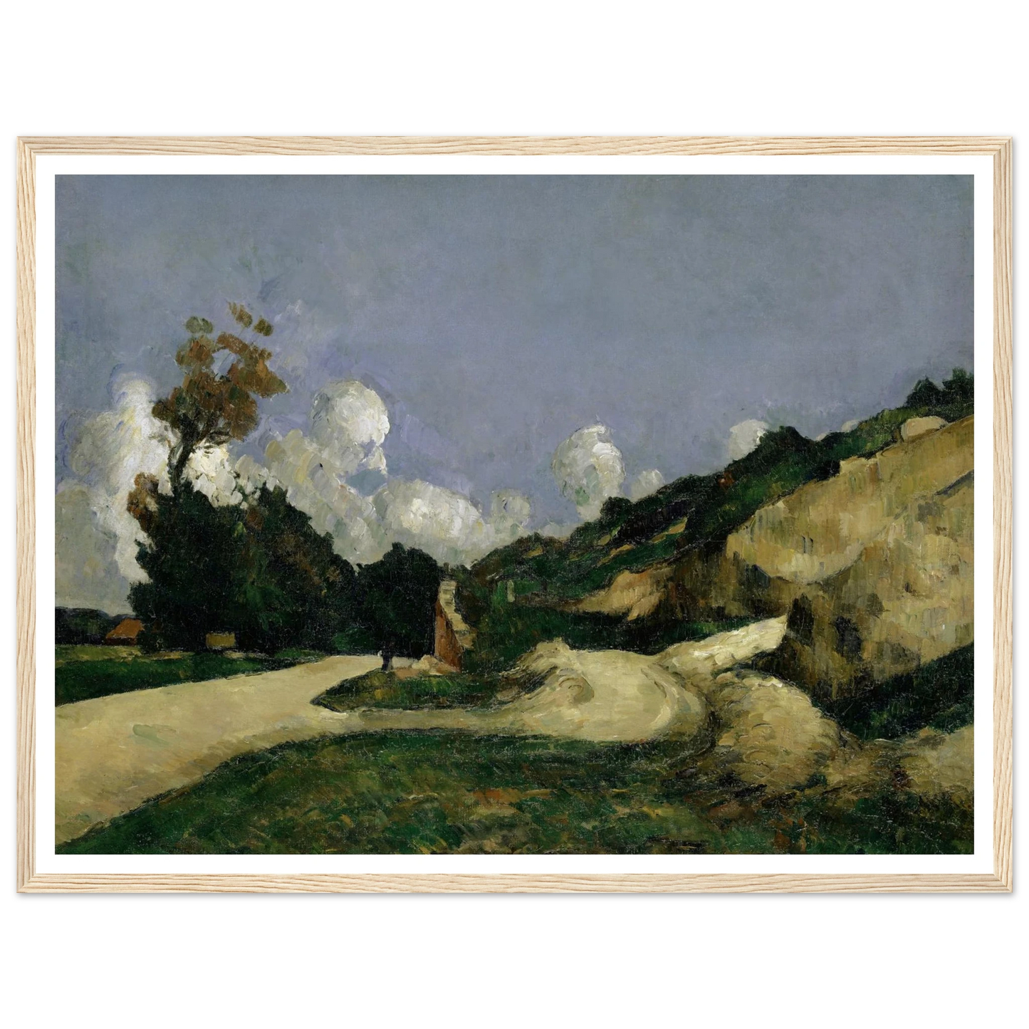 The Road (1871) Art Print | Paul Cezanne-Quipham Collections