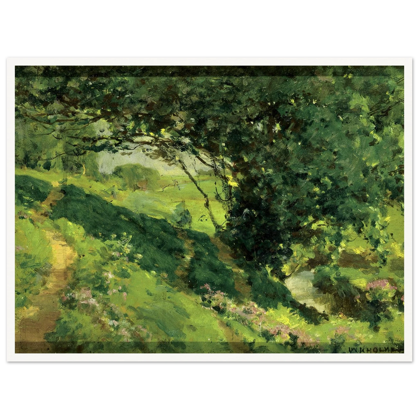 Original Sketch Of ‘the Wanderlusters’ Rest’ (ca. 1915) Art Print | William Henry Holmes-Quipham Collections