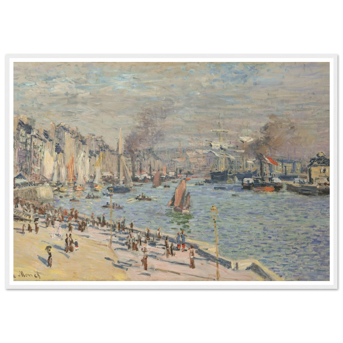 Port of Le Havre (1874) Art Print | Claude Monet-Quipham Collections