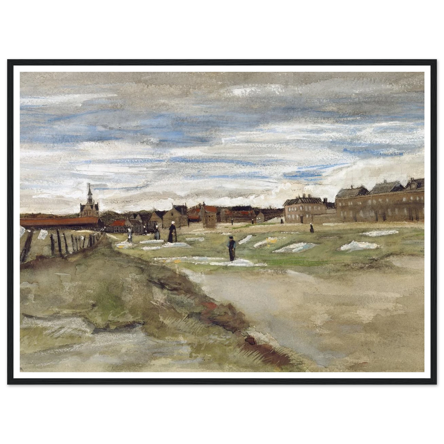 Bleachery at Scheveningen (1882) Art Print | Vincent van Gogh-Quipham Collections