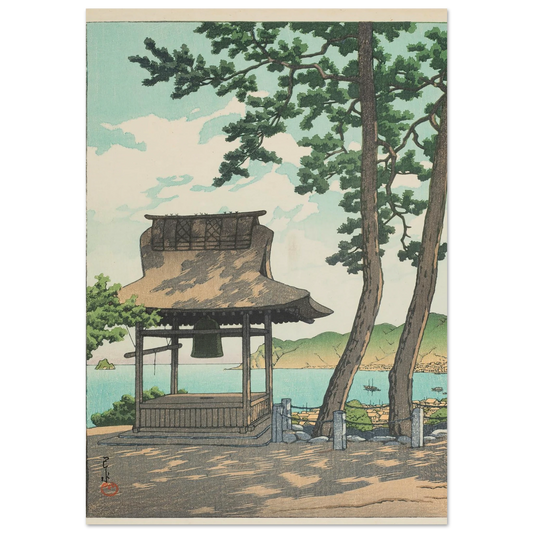 Izu Ito Shugetsuin (Shugetsu Temple in Ito, Izu) (1933) Art Print | Kawase Hasui-Quipham Collections