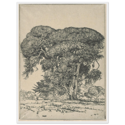Cemetery Live Oak (1916) Art Print | Ernest Haskell-Quipham Collections