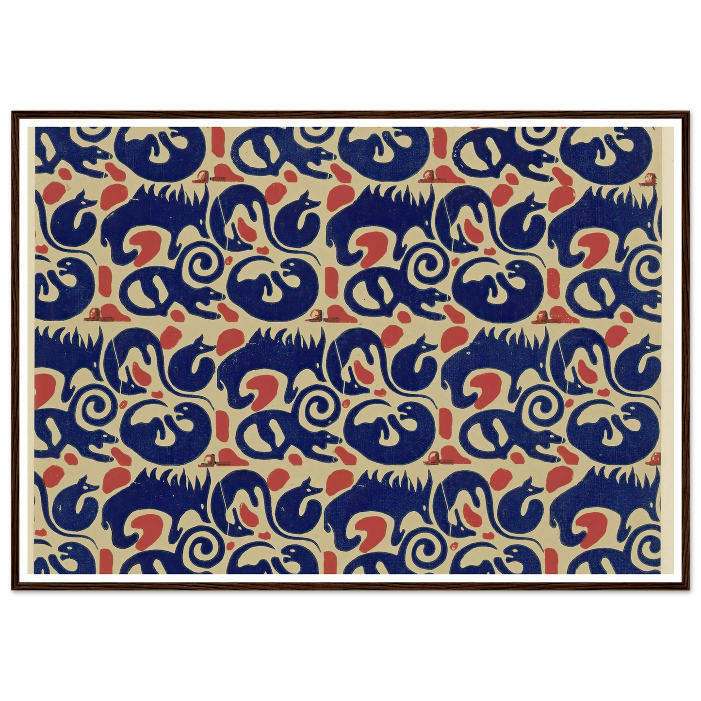 Buntpapier (Tiere) (1902 - 1906) Art Print | Maria von Uchatius-Quipham Collections