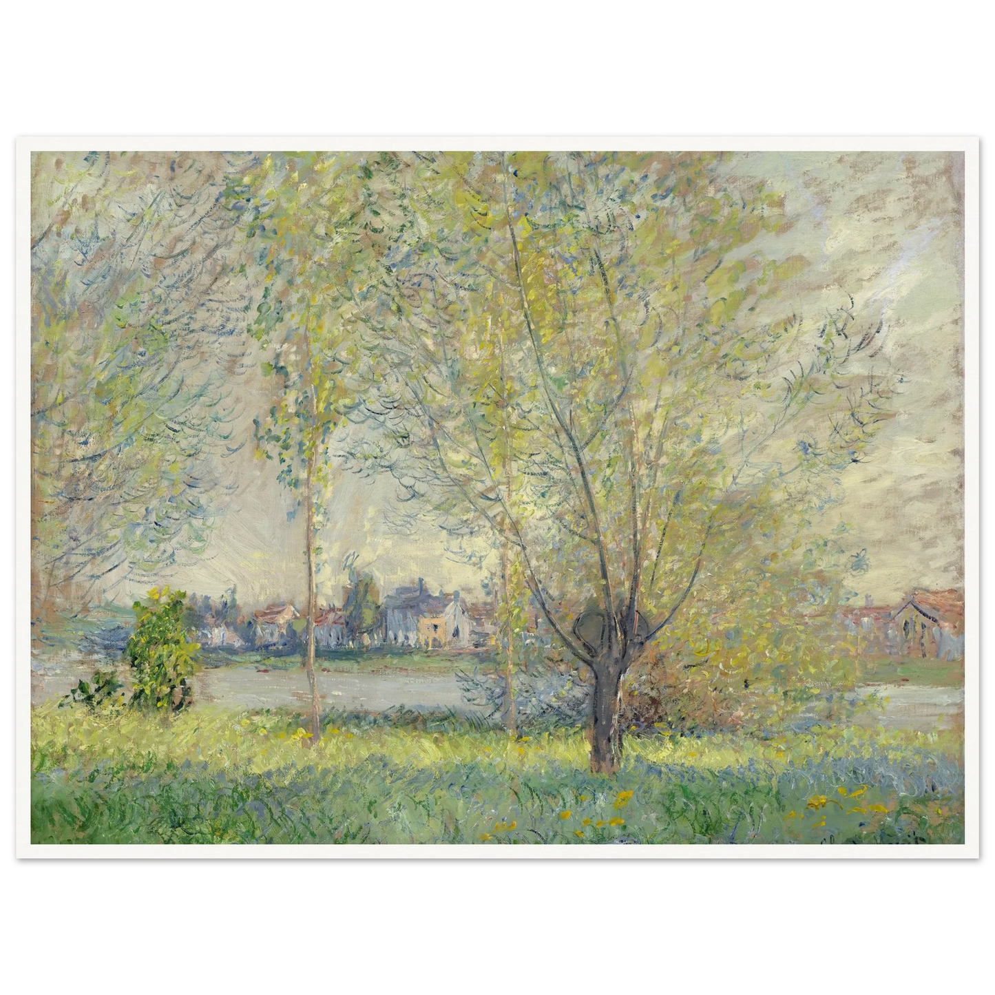 The Willows (1880) Art Print | Claude Monet-Quipham Collections