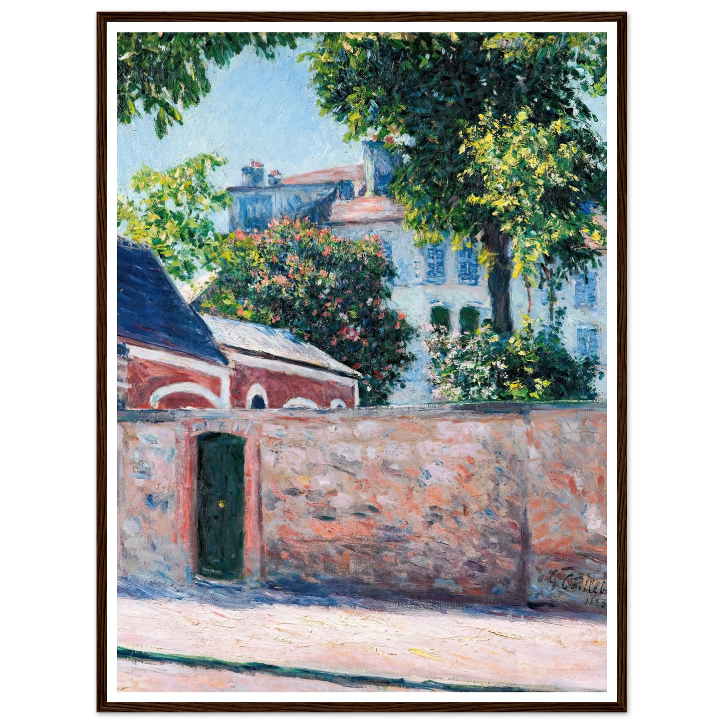 Maisons À Argenteuil (1883) Art Print | Gustave Caillebotte-Quipham Collections